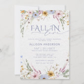 Elegante Herfst in liefde bruids doucheuitnodiging Kaart (Voorkant)