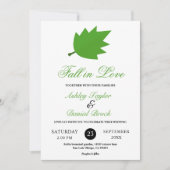 Elegante Herfst in liefde herfst bladeren herfst b Kaart (Voorkant)