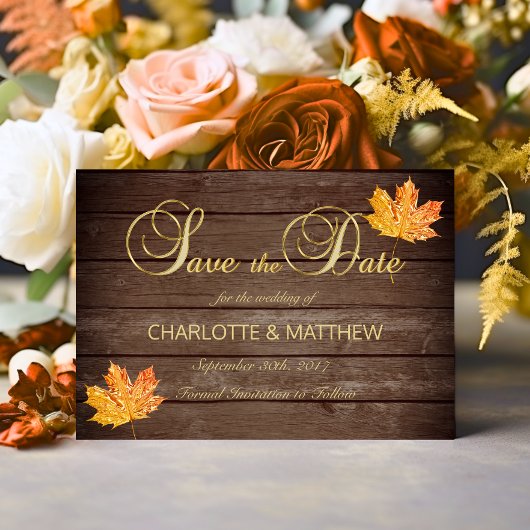 Elegante HERFST in LIEFDE Rustieke Houten Landbrui Save The Date