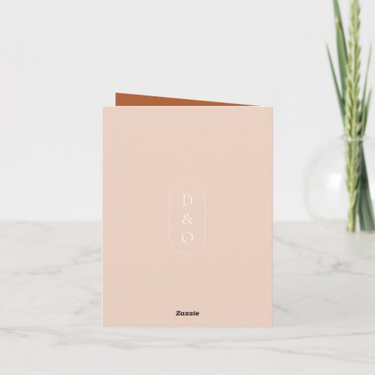 Elegante herfst kleur bruiloft (Achterkant)