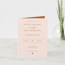 Elegante herfst kleur bruiloft