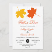 Elegante herfst laat Boho herfst bloemenbruiloft Kaart (Voorkant)