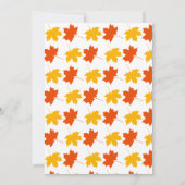 Elegante herfst laat Boho herfst bloemenbruiloft Kaart (Achterkant)