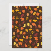 Elegante herfst laat land herfst bloemenbruiloft save the date (Achterkant)