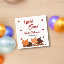 Elegante herfst laat wild één herfst 1e verjaardag