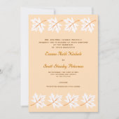 Elegante Herfst Maple Leaf Custom Wedding Invitati Kaart (Voorkant)