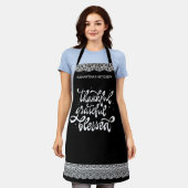 Elegante Herfst Najaars Friendsgiving Thanksgiving Schort (Gedragen)