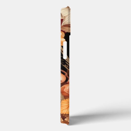 Elegante herfst oogst monogram stijlvol Case-Mate iPhone case (Achterkant / Rechts)