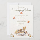 Elegante Herfst Oogst Vriendschapsgevende Thanksgi Kaart (Voorkant)