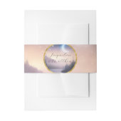 Elegante Herfst Perzik Bloemen Salie Waterverf Bru Uitnodigingen Wikkel (Voorkant Voorbeeld)