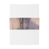 Elegante Herfst Perzik Bloemen Salie Waterverf Bru Uitnodigingen Wikkel (Achterkant Voorbeeld)