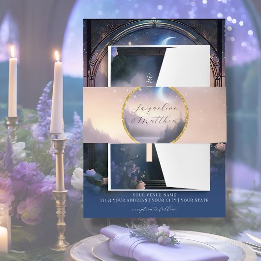 Elegante Herfst Perzik Bloemen Salie Waterverf Bru Uitnodigingen Wikkel