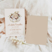 Elegante Herfst pompoen Baby shower uitnodiging