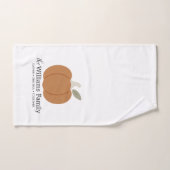 Elegante Herfst Pompoen Familienaam Thanksgiving Handdoek (Handdoek)