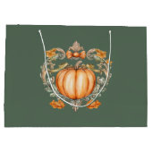 Elegante Herfst Pompoen Groot Cadeauzakje (Achterkant)