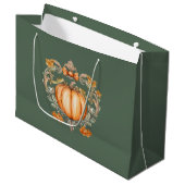 Elegante Herfst Pompoen Groot Cadeauzakje (Voorkant Gekanteld)