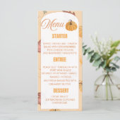 Elegante Herfst Pompoen Menu - Herfst Dankzegging  (Staand voorkant)