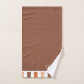 Elegante Herfst Pompoen pampas gras Gepersonalisee Bad Handdoek (Handdoek)