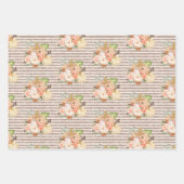 Elegante herfst pompoen Roos gouden glitter Inpakpapier Vel (Voorkant 2)