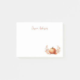 Elegante Herfst Pompoen Waterverf Post-i Post-it® Notes