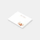 Elegante Herfst Pompoen Waterverf Post-i Post-it® Notes (Schuin)