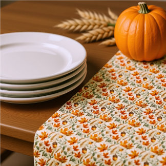 Elegante Herfst Ranken & Pompoenen Thanksgiving Tafelkleed