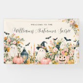 Elegante herfst soirée welkomstfeest banner (Horizontaal)