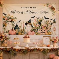 Elegante herfst soirée welkomstfeest banner