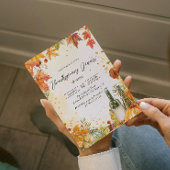 Elegante Herfst Stemming en Hues Thanksgiving Dine Kaart