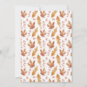 Elegante Herfst Thanksgiving fotokaart Feestdagenkaart (Achterkant)