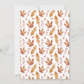 Elegante Herfst Thanksgiving fotokaart Feestdagenkaart (Achterkant)