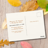 Elegante Herfst Thanksgiving Friendsgiving Diner Briefkaart