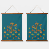 Elegante Herfst Tree & Leaf Stijlvol Hangend Wandkleed (Dubbel)