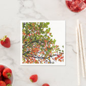 Elegante Herfst Tree Thema Papier Servet (Insitu)