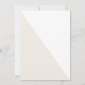 Elegante herfst twee kleuren zijbloemen uitnodigin kaart (Achterkant)