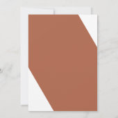 Elegante herfst twee kleuren zijbloemen uitnodigin kaart (Achterkant)