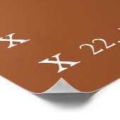 Elegante herfst twee kleuren zijbloemen welkom poster (Hoek)