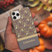 Elegante herfst vallende bladeren Waterverf gewoon Case-Mate iPhone Case
