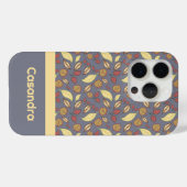 Elegante herfst vallende bladeren Waterverf gewoon Case-Mate iPhone Case (Achterkant (horizontaal))