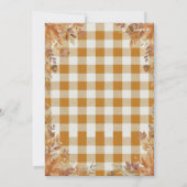 Elegante Herfst verjaardagsuitnodiging Kaart (Achterkant)