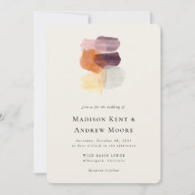 Elegante herfst verlaat moderne herfstkunstbruilof