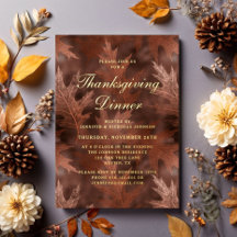 Elegante herfst verlaat Thanksgiving Dinner Party 
