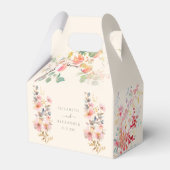 Elegante Herfst Waterverf Appels bruiloft Bedankdoosjes (Achterkant)