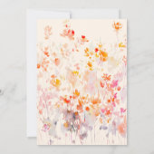 Elegante Herfst Waterverf appels en bloemen Kaart (Achterkant)