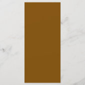 Elegante herfst waterverf bladeren herfst bruiloft menu (Achterkant)