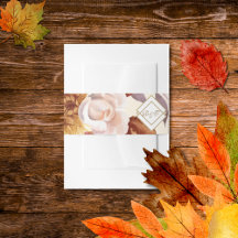 Elegante herfst waterverf bloem bruiloft 
