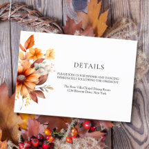 Elegante herfst waterverf bruiloft details