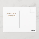 Elegante herfst Waterverf Falling Leaves Herfst Mo Briefkaart (Achterkant)