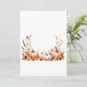 Elegante herfst waterverf illustratie kaart (Staand voorkant)