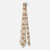 Elegante herfst wilde bloemen bruiloft stropdas (Voorkant)